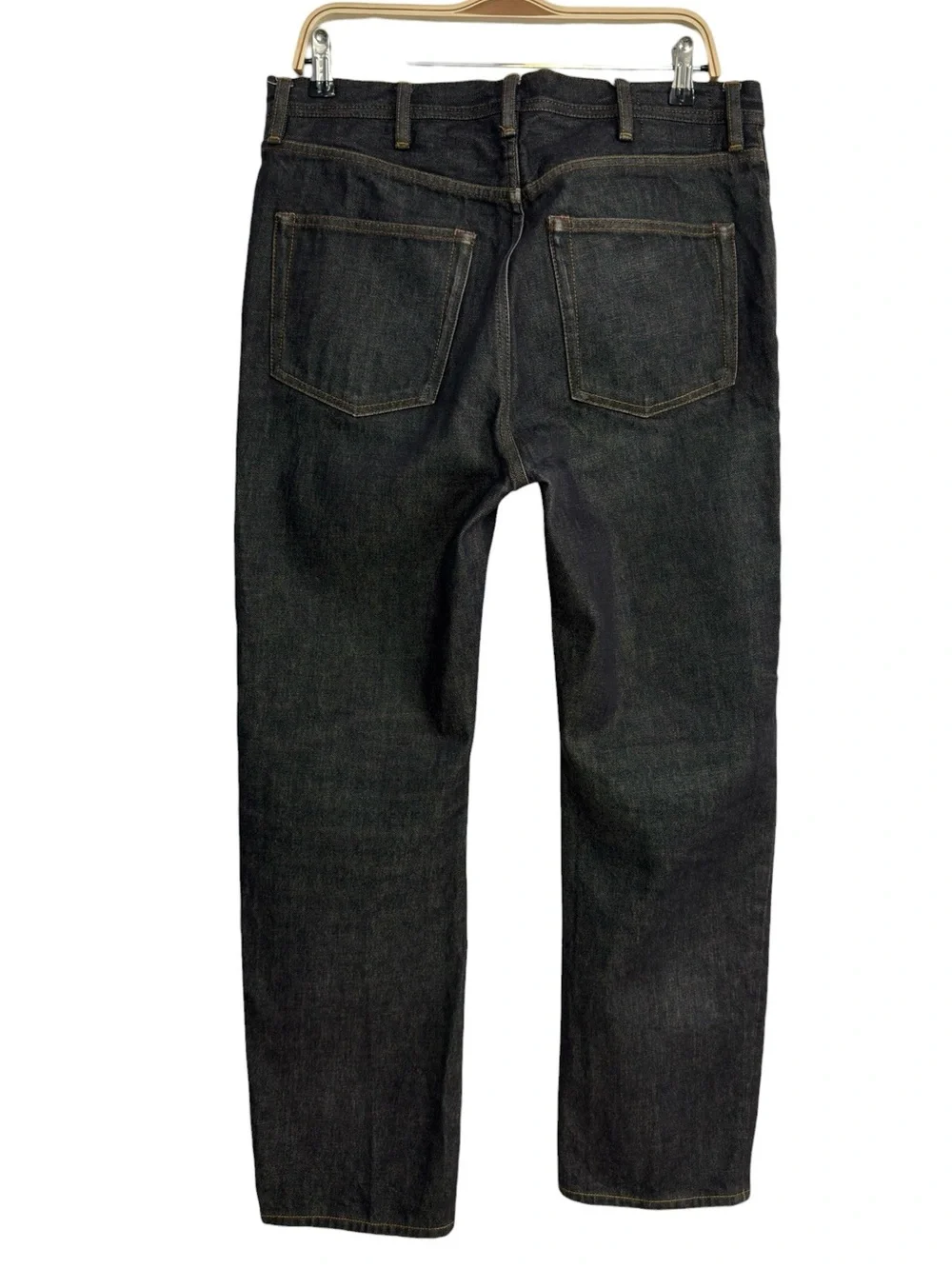 Acne Studios Blå Konst Land Black Straight Leg Jeans Dark Wash 29x32 Jeans Pants